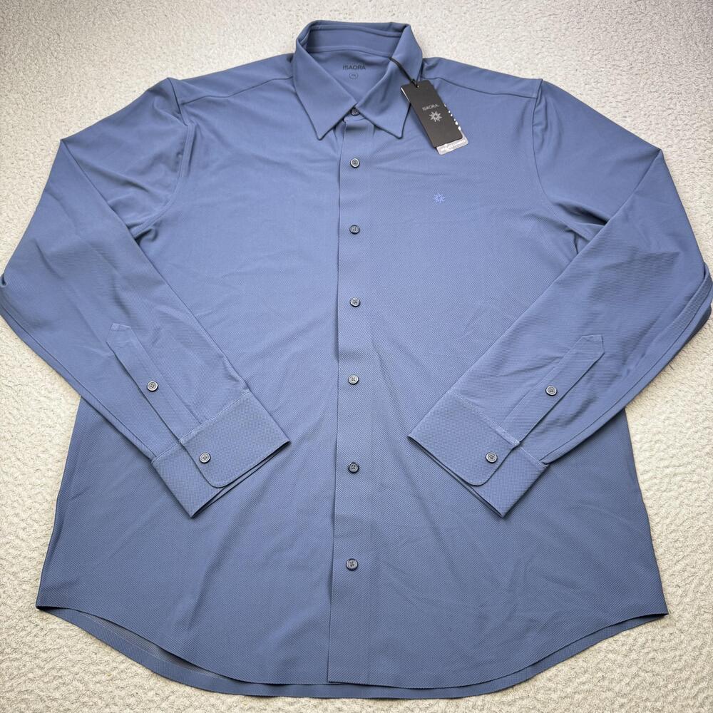 Isaora Shirt Mens 2XL Coronet Blue Mentalist Long Sleeve Performance Stretch